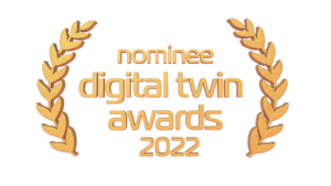 reads: "nominee digital twin awards 2022"