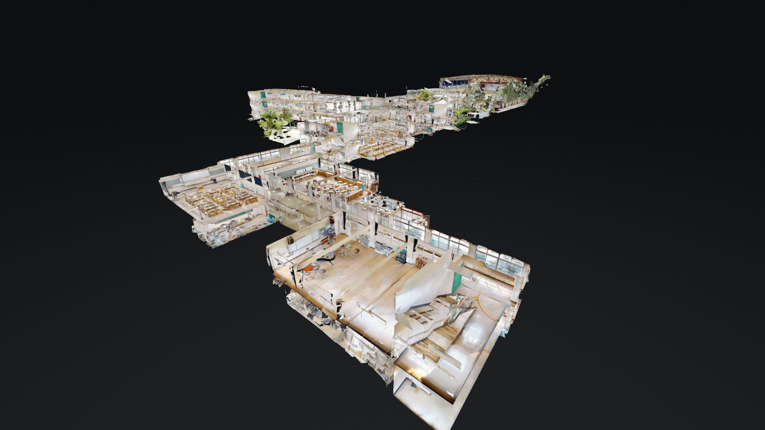 A sprawling 3D representation of the inside of Kabutoyama High in Nishinomiya, Japan.